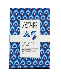 Atelier Saucier Fleur de Bleu Napkins, Set of 4