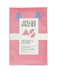 Atelier Saucier The Art Deco Napkins, Set of 4
