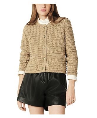 ba & sh Gaston Shimmer Cardigan Sweater