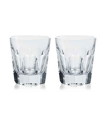 Baccarat Harcourt Triple Old Fashioned Glasses, Set of 2