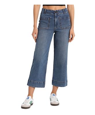 Bagatelle High Rise Cropped Straight Jeans in Soho Wash