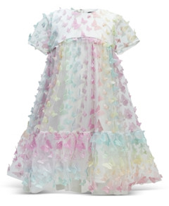Bardot Junior Girls' Butterfly Tiered Dress - Little Kid, Big Kid