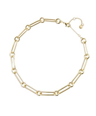 Baublebar Emma Mixed Link Collar Necklace in Gold Tone, 16-19