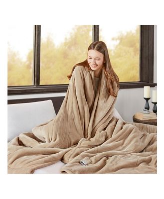Beautyrest Microlight-to-Berber Reversible Heated Blanket, Full