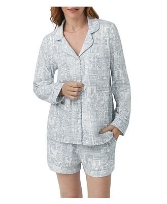 BedHead Pajamas Printed Long Sleeve & Shorts Pajama Set