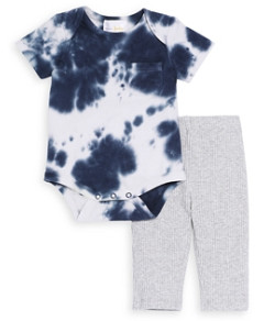 Bloomie's Baby Boys' Tie Dyed Bodysuit & Ribbed Pants Set, Baby - 100% Exclusive