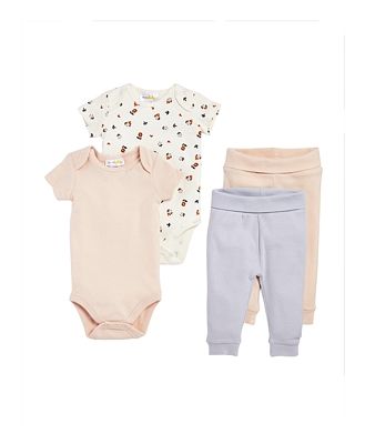 Bloomie's Baby Girls' Bodysuits & Leggings 4-Piece Set, Baby - 100% Exclusive
