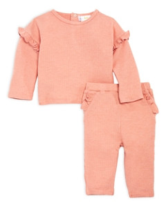 Bloomie's Baby Girls' Waffle Top & Pant Set - Baby