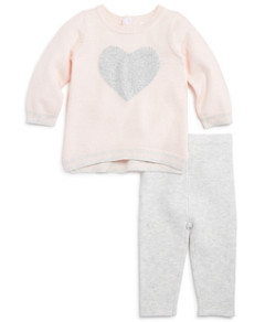 Bloomie's Girls' Heart Sweater & Leggings Set, Baby - 100% Exclusive