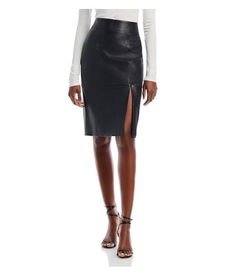 Boss Setora Leather Pencil Skirt
