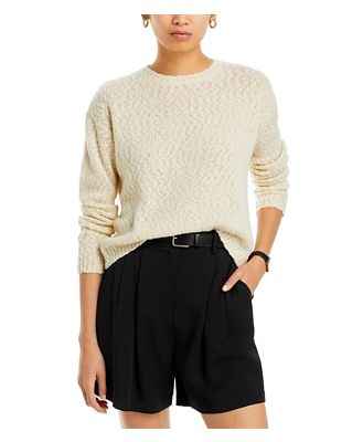 C by Bloomingdale's Cashmere Boucle Crewneck Sweater - 100% Exclusive