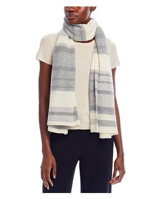 C by Bloomingdale's Cashmere Luxe Striped Knit Wrap - - 100% Exclusive
