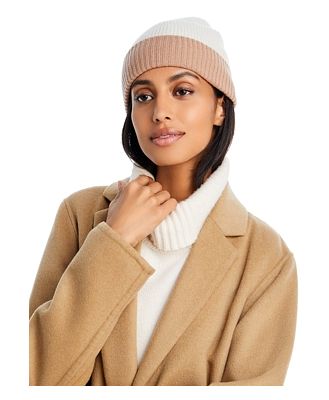 C by Bloomingdale's Cashmere Reversible Ribbed Knit Cashmere Cuff Hat - 100% Exclusive