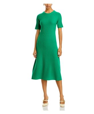 C by Bloomingdale's Cashmere Ribbed Midi Cashmere Dress - 100% Exclusive