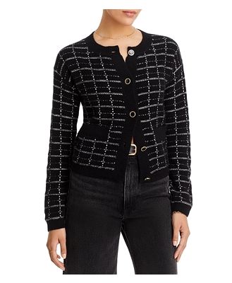 C by Bloomingdale's Cashmere Tweed Novelty Button Cashmere Cardigan - 100% Exclusive
