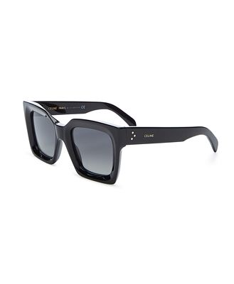 Celine Polarized Bold Square Sunglasses, 51mm