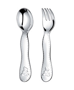 Christofle Charlie Bear Fork & Spoon Set