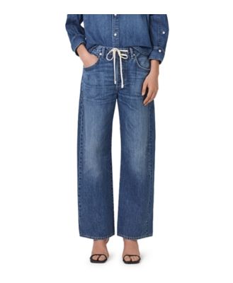 Citizens of Humanity Brynn Drawstring High Rise Wide Leg Jeans in Atlantis
