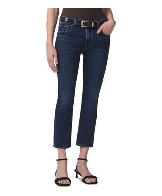 Citizens of Humanity Isola High Rise Straight Cropped Jeans in Courtland