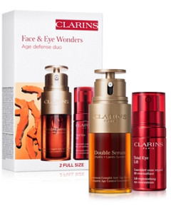 Clarins Face & Eye Wonders Anti-Aging Skincare Gift Set ($184 value)