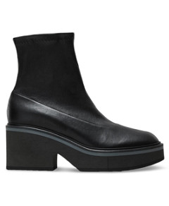 Clergerie Women's Albane Mid Heel Platform Leather Booties