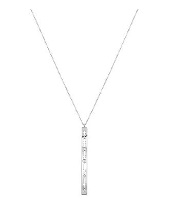 dinh van 18K White Gold Pulse Pendant Necklace with Diamonds, 35.4