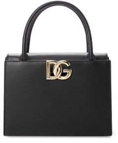 Dolce & Gabbana Logo Leather Top Handle Bag