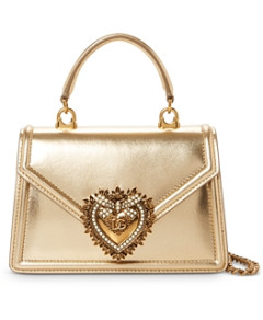 Dolce & Gabbana Small Smooth Leather Devotion Bag