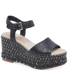 Dolce Vita Women's Tiago Ankle Strap Espadrille Platform Wedge Sandals