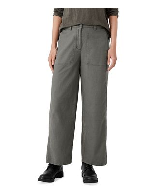 Eileen Fisher Petites Wide Leg Ankle Pants