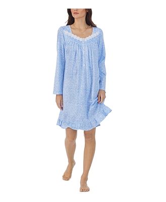 Eileen West Cotton Long Sleeve Short Nightgown
