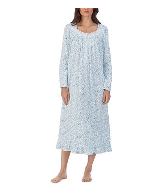 Eileen West Floral Lace Long Nightgown