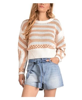 Elan Boat Neck Cotton Sweater