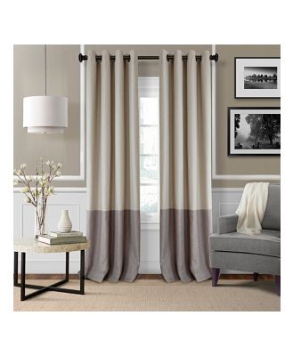 Elrene Home Fashions Braiden Color Block Blackout Curtain Panel, 52 x 95