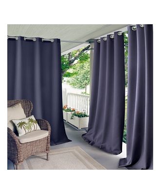 Elrene Home Fashions Connor Solid Indoor/Outdoor Curtain Panel, 52 x 108