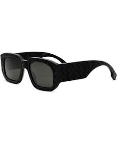 Fendi Shadow Rectangular Sunglasses, 52mm