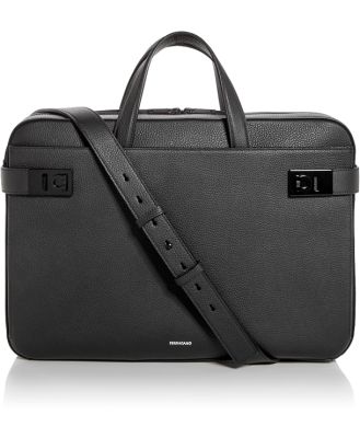 Ferragamo Gancini Leather Briefcase