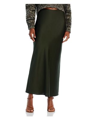 Frame Cotton Column Maxi Skirt