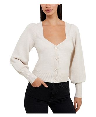 French Connection Babysoft Puff Sleeve Cardigan