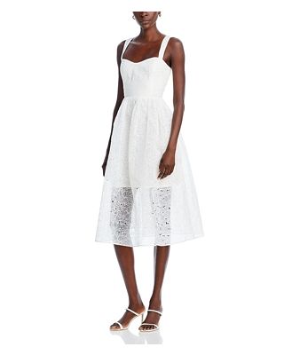 French Connection Sleeveless Lace Midi Dress
