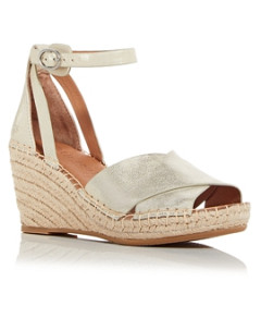 Gentle Souls by Kenneth Cole Women's Charli Ankle Strap Espadrille Wedge Sandals