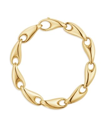 Georg Jensen 18K Yellow Gold Reflect Large Link Bracelet