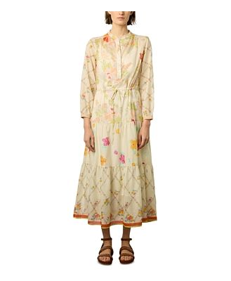 Gerard Darel Edynn Floral Print Midi Dress