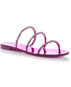Giuseppe Zanotti Women's Embellished Triple Strap Slide Sandals