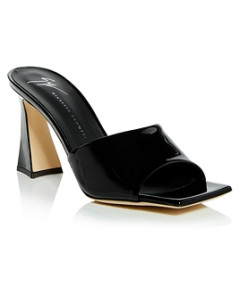 Guiseppe Zanotti Women's Square Toe High Heel Slide Sandals