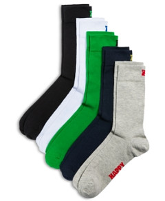 Happy Socks Assorted Solid Crew Socks - 5 pk.