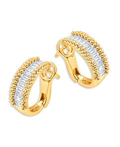 Harakh Diamond Baguette Hoop Earrings in 18K Yellow Gold, 0.78 ct. t.w.
