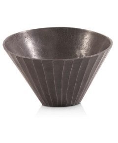 Howard Elliott Graphite Chiseled Metal Bowl