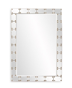 Howard Elliott Remington Studded Mirror, 39.5 x 27
