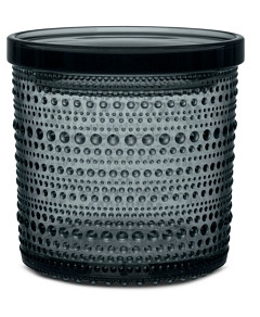 Iittala Kastehelmi Dark Gray Jar